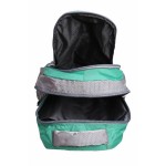 Aqsa ALB54 Stylish Laptop Bag (Green and Grey)